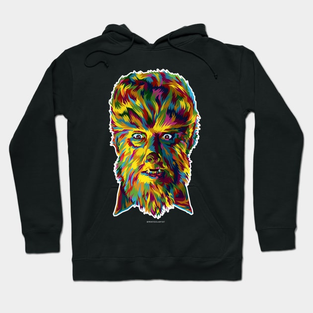 The Wolf Man (Full Colors Version) Hoodie by pentoolarts